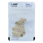Jags Craft Decorative Button Round 20Pc Jcdbr10Mm