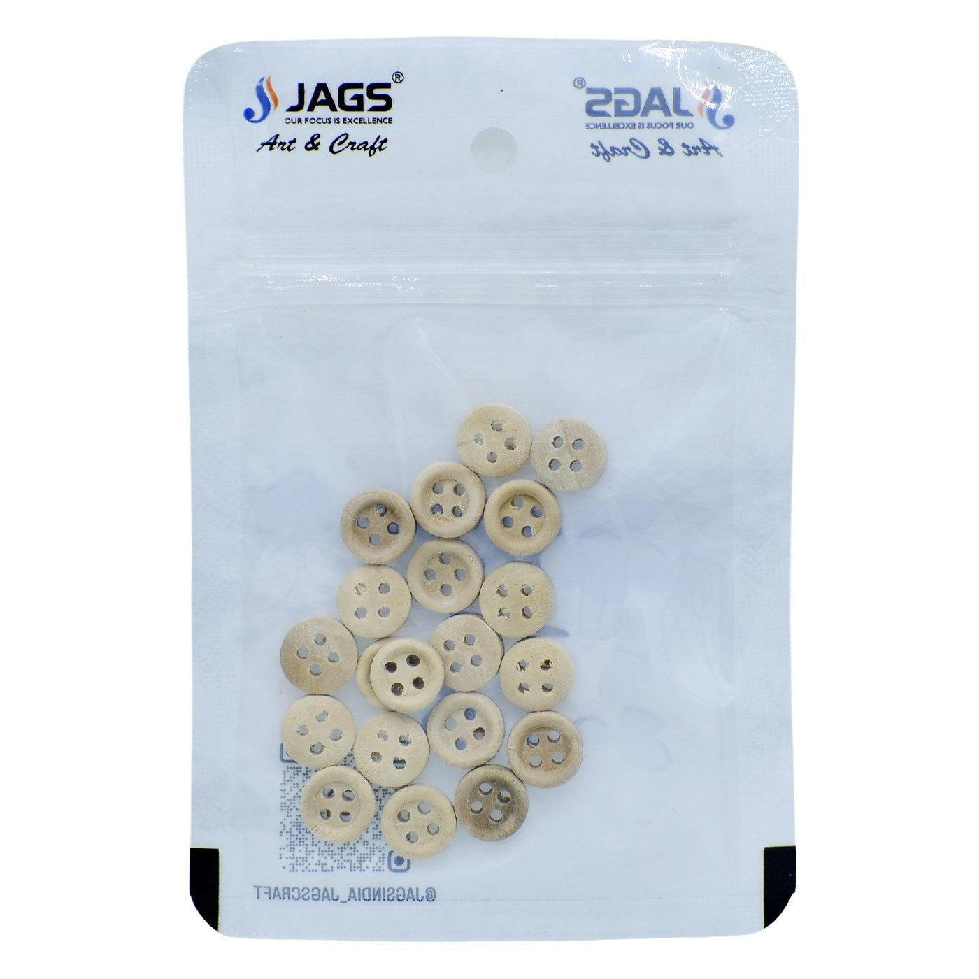 Jags Craft Decorative Button Round 20Pc Jcdbr10Mm