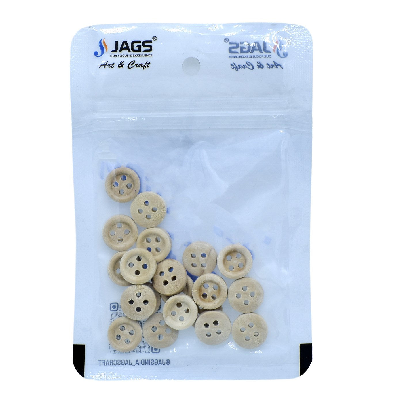 Jags Craft Decorative Button Round 20Pc Jcdbr11Mm