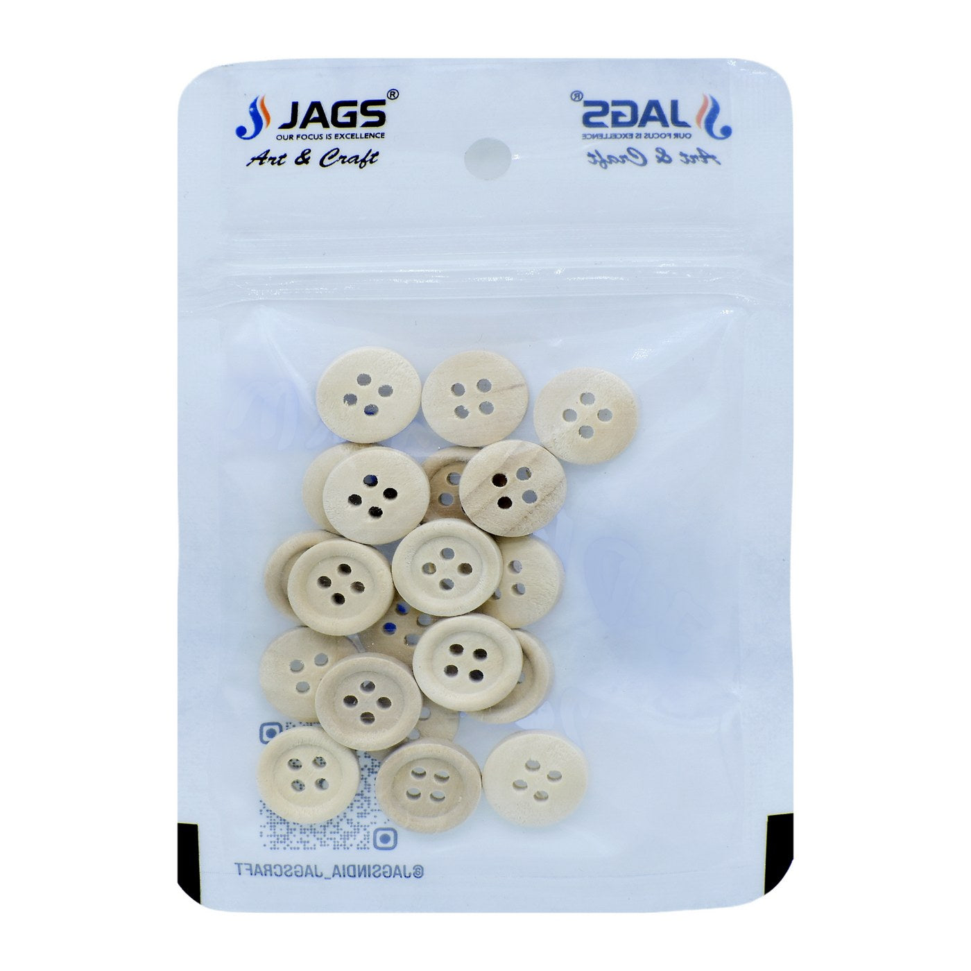 Jags Craft Decorative Button Round 20Pc Jcdbr13Mm