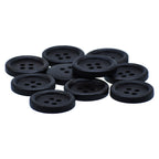 Jags Craft Decorative Button Round Black 10Pc Jcdbd20Mm