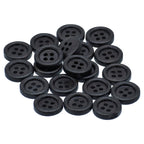Jags Craft Decorative Button Round Black 20Pc Jcdbd13Mm