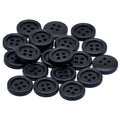 Jags Craft Decorative Button Round Black 20Pc Jcdbd15Mm