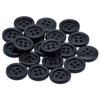 Jags Craft Decorative Button Round Black 20Pc Jcdbd15Mm