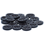 Jags Craft Decorative Button Round Black 20Pc Jcdbd15Mm