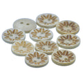 Jags Craft Decorative Button Round Flower 20L 10Pc Jcdbp32