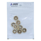 Jags Craft Decorative Button Round Flower 20L 10Pc Jcdbp32