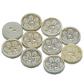 Jags Craft Decorative Button Round Flower 24L 10Pc Jcdbp42