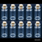 Mini Glass Bottles With Cork 16X35 10Pcs Set Gb16X35