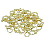 Imitation Jewellery Lopster Claw Clasps Golden 25Pc Ijlh-02