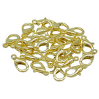 Imitation Jewellery Lopster Claw Clasps Golden 25Pc Ijlh-02