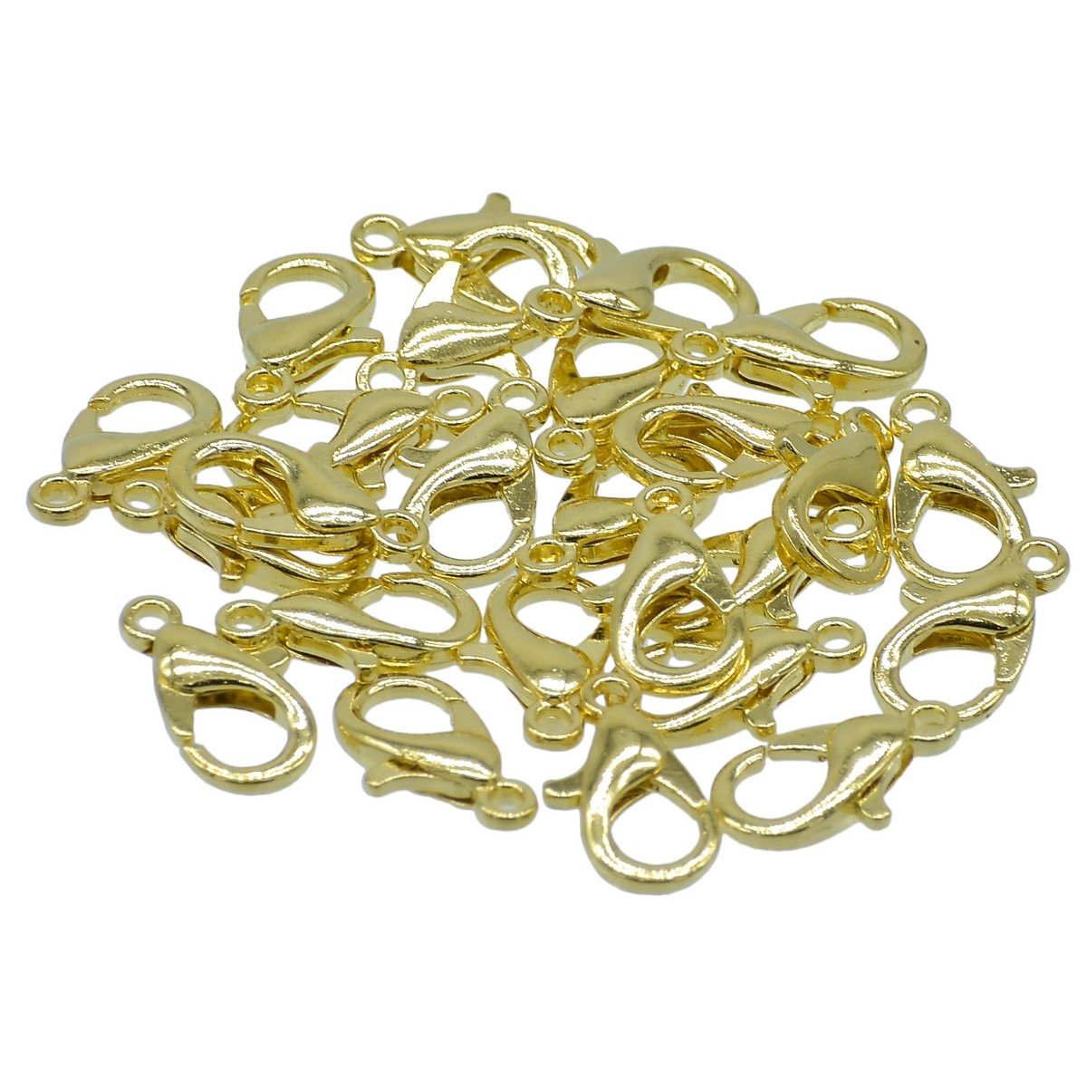 Imitation Jewellery Lopster Claw Clasps Golden 25Pc Ijlh-02