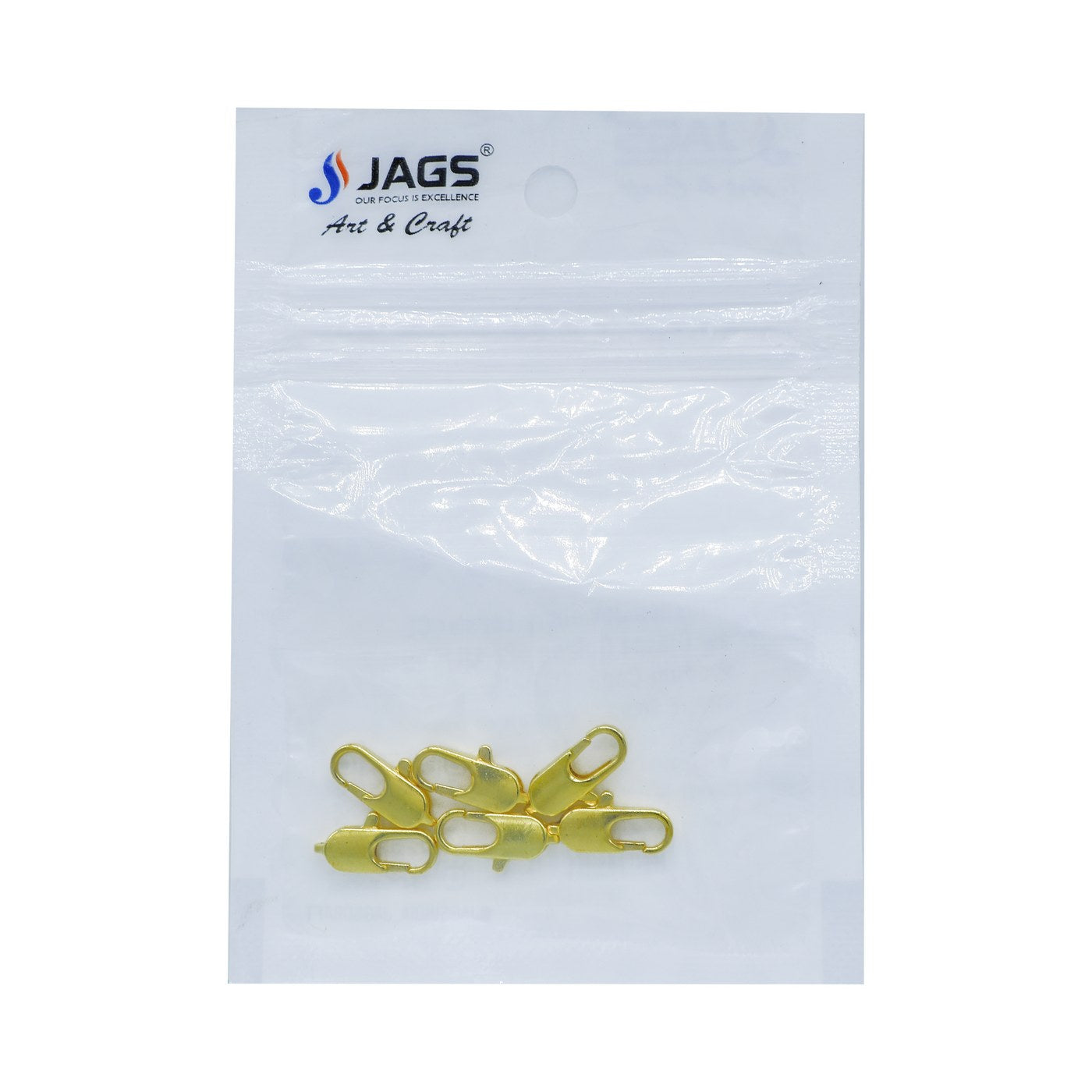 Imitation Jewellery Lopster Claw Clasps Golden 6Pc Ijlh-05