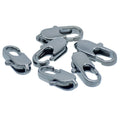 Imitation Jewellery Lopster Claw Clasps Gunmetal 6Pc Ijlh-06