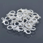 Imitation Jewellery Lopster Claw Clasps Silver 25Pc Ijlh-01