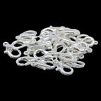 Imitation Jewellery Lopster Claw Clasps Silver 25Pc Ijlh-01