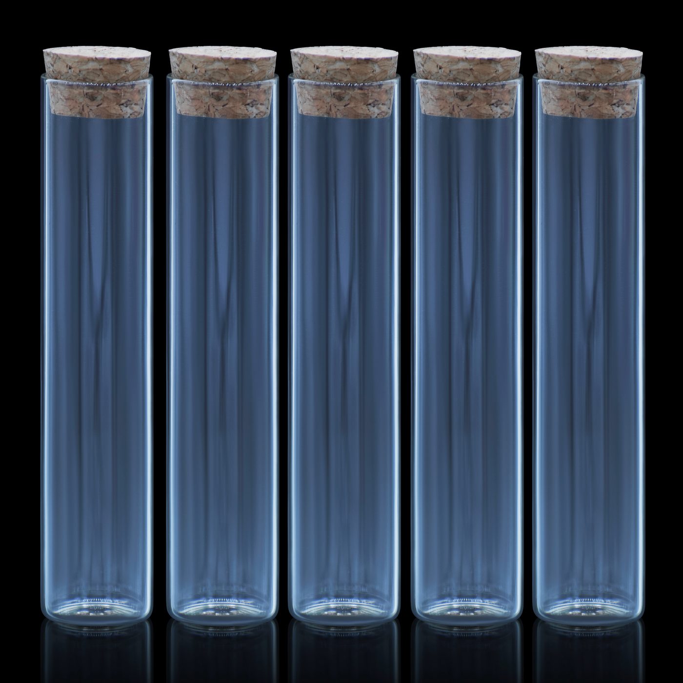 Glass Messages Bottle 5 Pcs Set 20*100 100Mm Gmb20X100