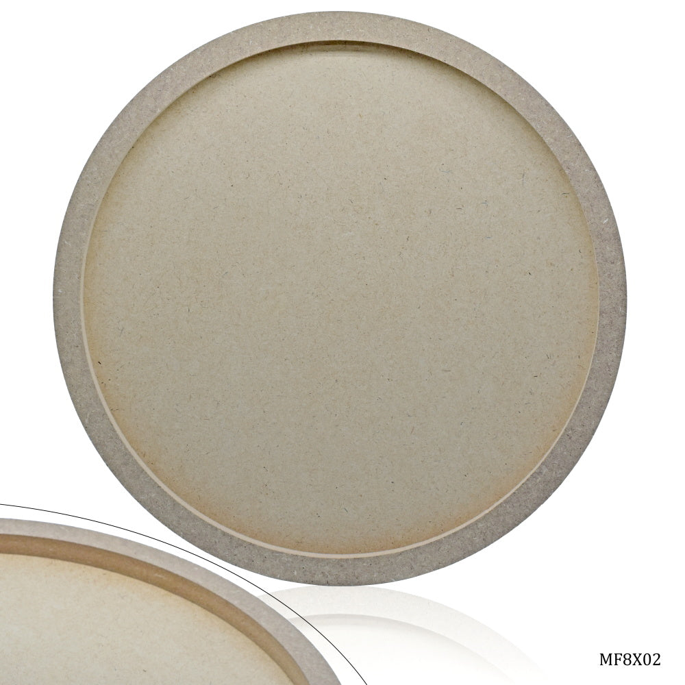 Mdf Frame 11Mm X 15Mm With 2Mm Base Round 11.80 Inch Mf8X02
