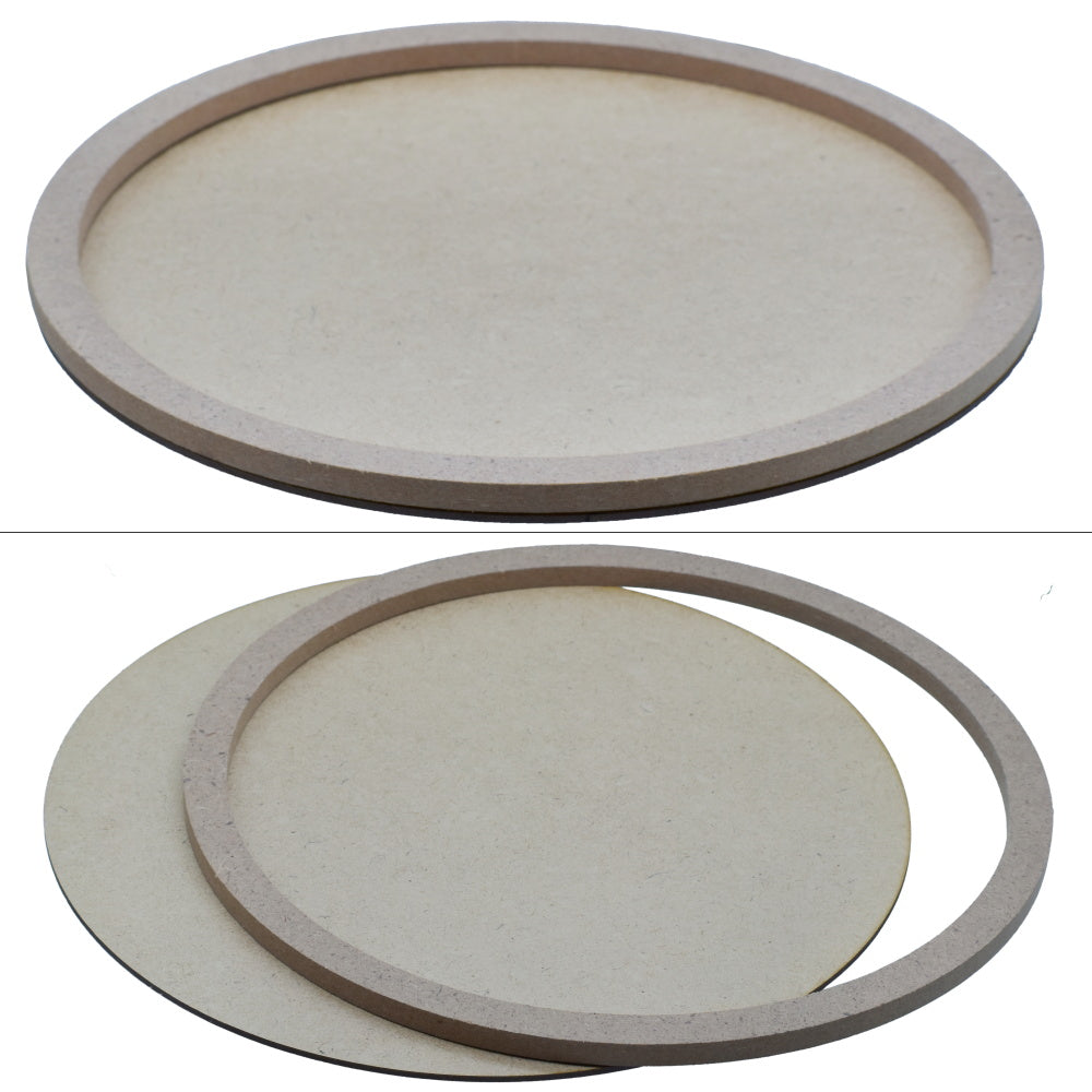 Mdf Frame 11Mm X 15Mm With 2Mm Base Round 10Inch Mfwrd01