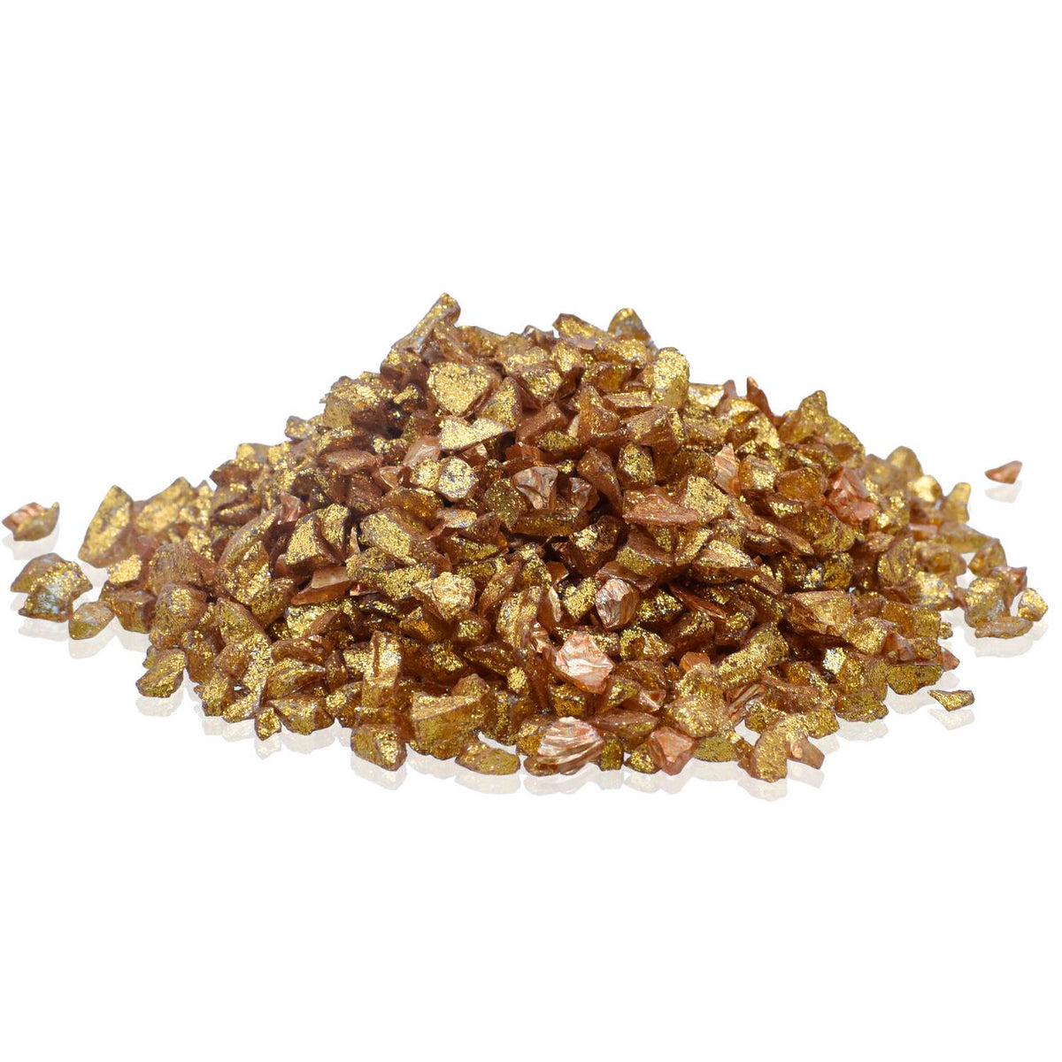 Jags Colour Coating Glass Chips 100 Gram Gold Glitter Jccg00