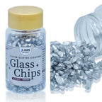 Jags Colou Coating Glass Chips 100Gram Silver Glitter Jccg01