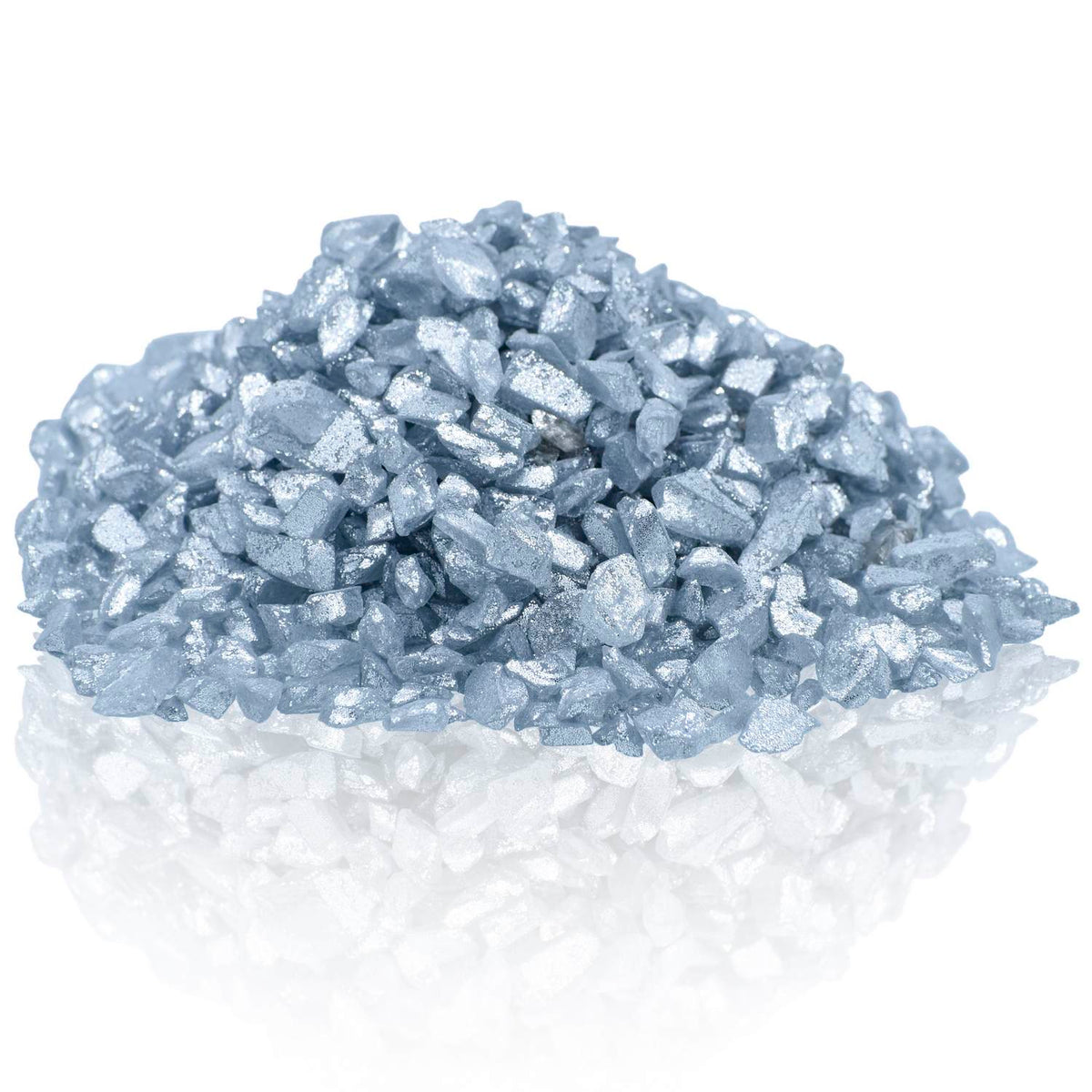 Jags Colou Coating Glass Chips 100Gram Silver Glitter Jccg01