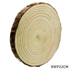 Round Wood Plate 18Cm To 22Cm 2Cm Rwp22Cm
