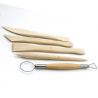 Craft Art Tools Set High Quality Wooden Set Of 5Pcs T-1022