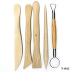 Craft Art Tools Set High Quality Wooden Set Of 5Pcs T-1022