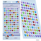 Jags Gem Stones Sticker Heart Multicolour Ksq-Ax