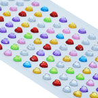 Jags Gem Stones Sticker Heart Multicolour Ksq-Ax