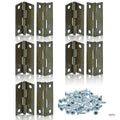 Metal Fitting Hinges Medium 10 Pcs 20X30Mm G073