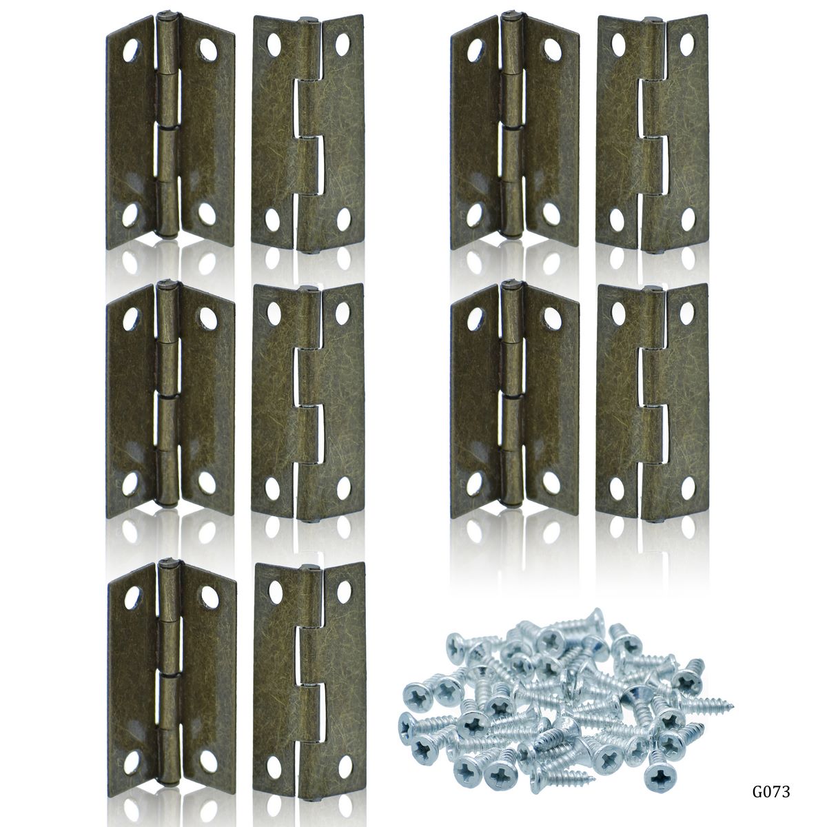 Metal Fitting Hinges Medium 10 Pcs 20X30Mm G073