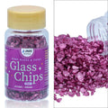 Jags Colour Coating Glass Chips 100Gram Pink Glitter Jccg03