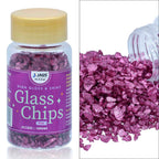 Jags Colour Coating Glass Chips 100Gram Pink Glitter Jccg03