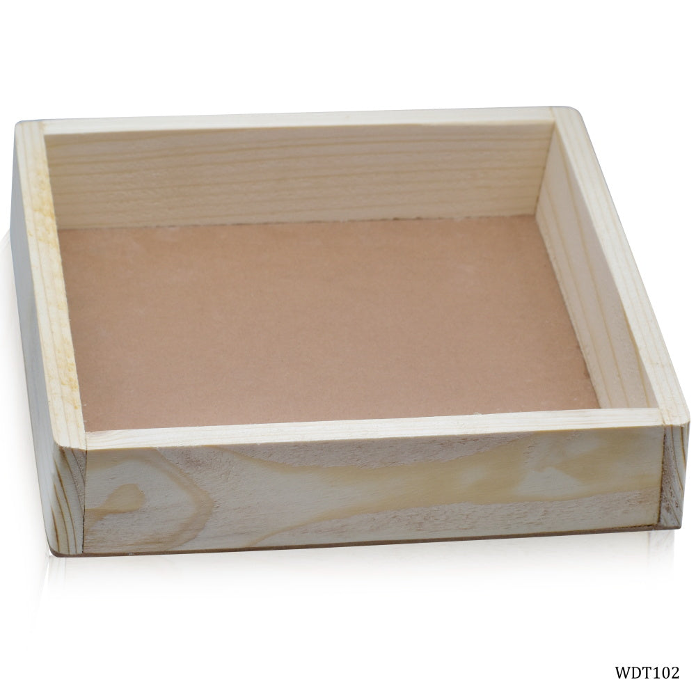 Wooden Tray 1.5 Inch Border 10X10Inch Wdt102