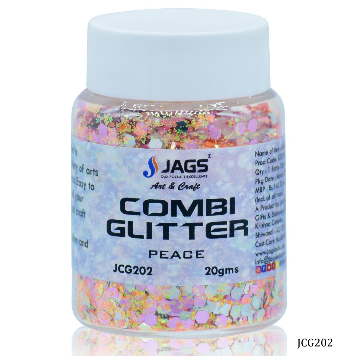 Jags Combi Glitter 20Gsm Peace Jcg202