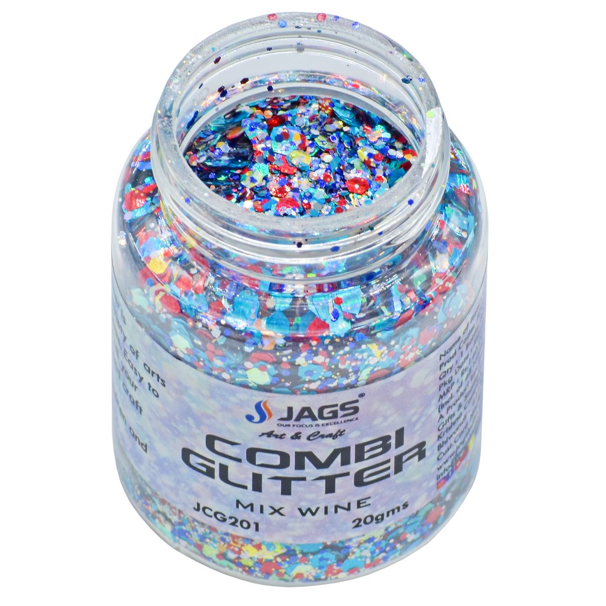 Jags Combi Glitter 20Gsm Mix Wine Jcg201
