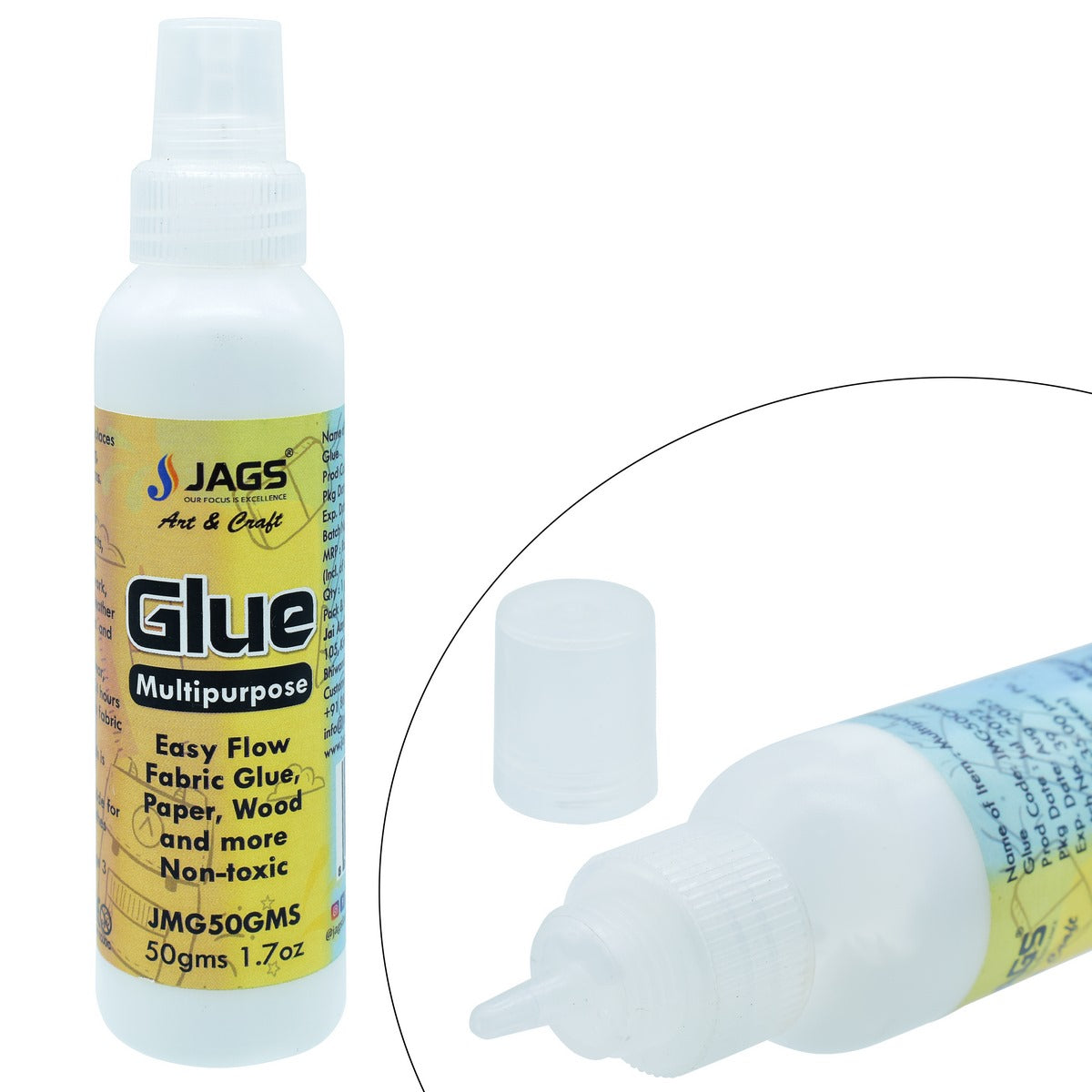 Jags Multipurpose White Glue 50Gms Jmg50Gms