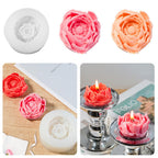 Jags Silicone Mould Rose Candel Making Jsm170