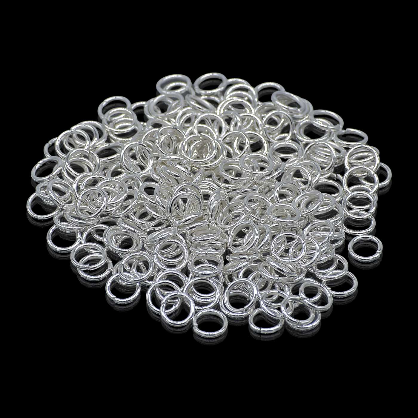 Jewellery Jump Ring Silver 20Gm 0.9X6Mm Small Qjrss03