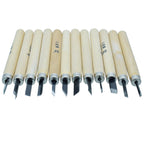 Wooden Knife Carving Set Of 12Pcs Ksj-12