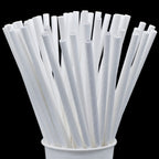 Jags Paper Straw White Plain 50Pcs 6Mm Jpsw6Mm