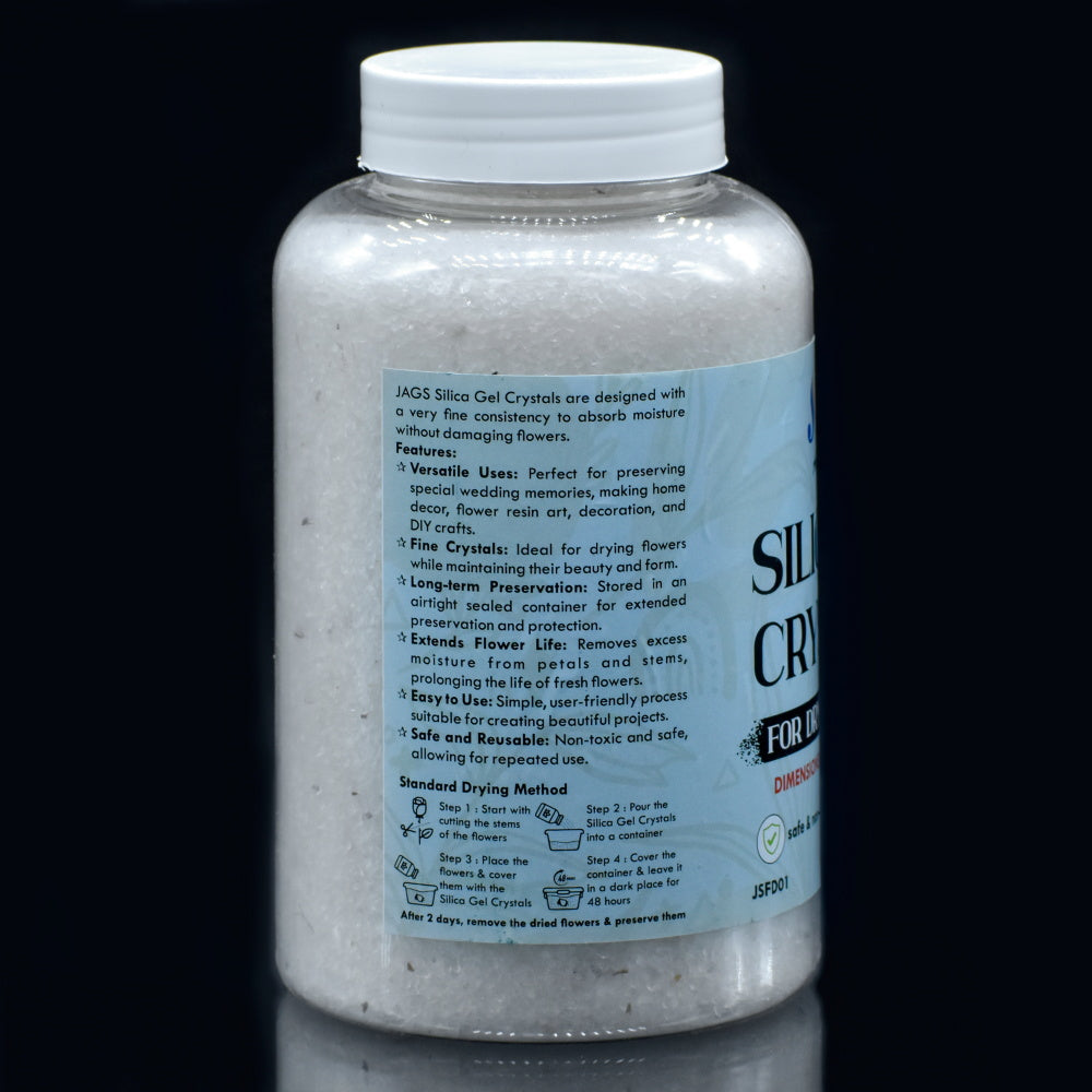 Jags Silica Flower Drying Gel 500Gms Aprox 1Mm 16X30 Jsfd01