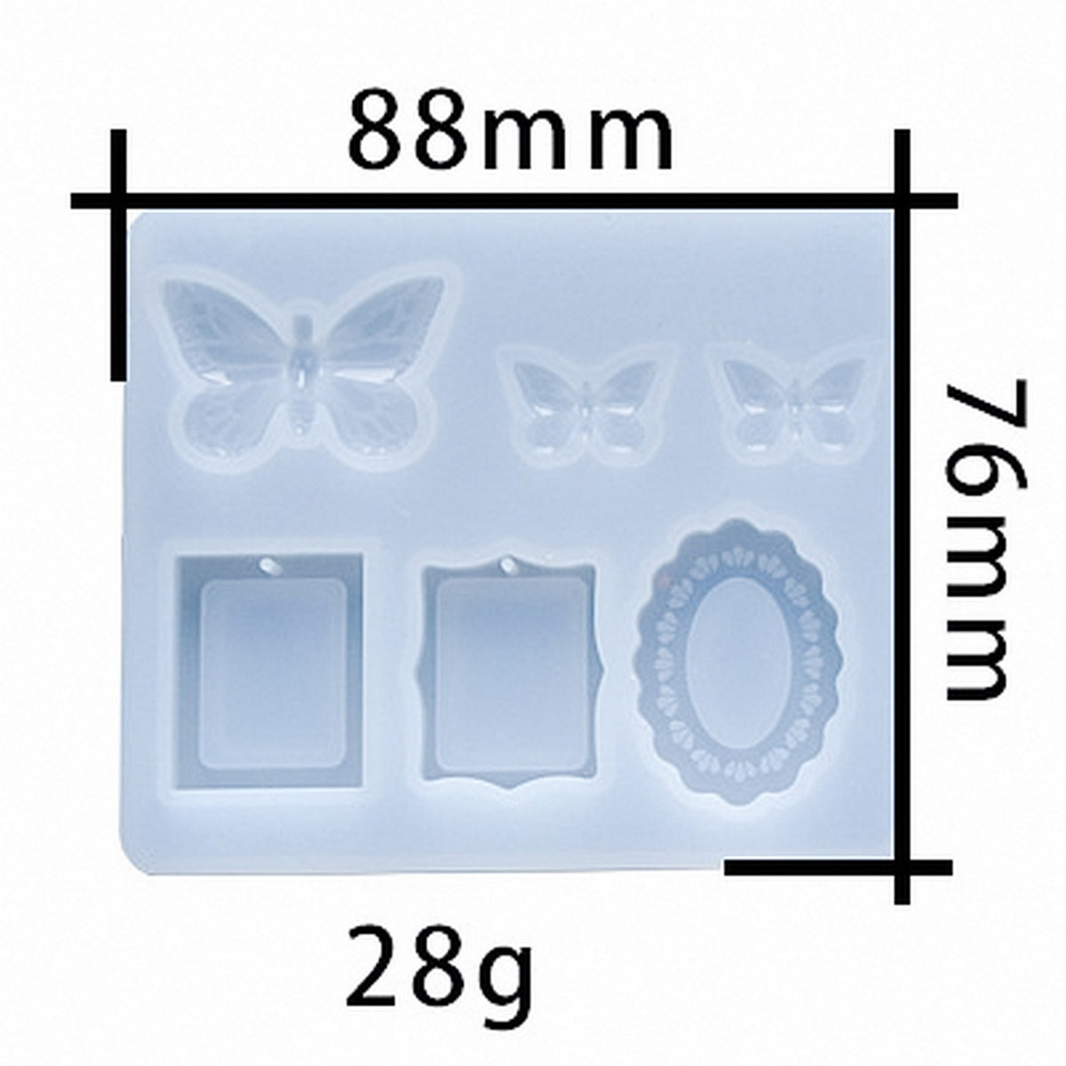 Jags Silicone Mould Mini Frame Jsm26