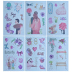 Stickers Journal Summer Season Mix Design 6Pcs Bl-6Pcs
