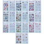 Stickers Journal Summer Season Mix Design 6Pcs Bl-6Pcs