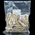 Wooden Clip 45Mm 100Pcs Big White 100P45Mmw