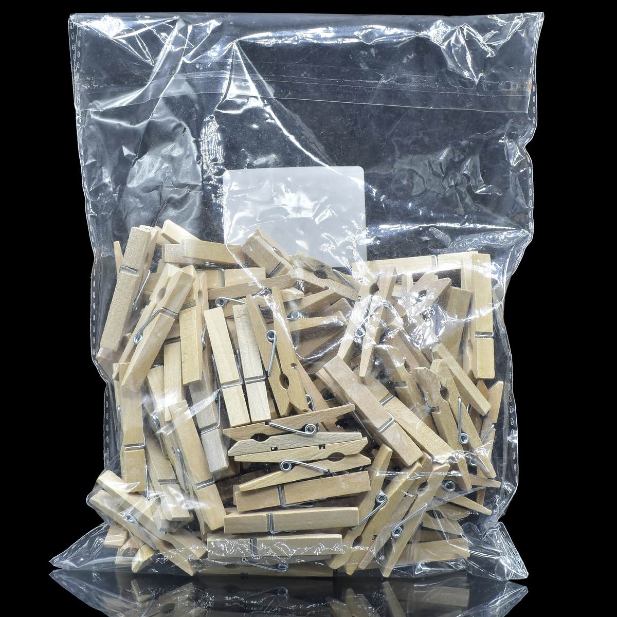 Wooden Clip 45Mm 100Pcs Big White 100P45Mmw