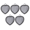 Metal Craft Fitting 5 Pics Heart Mirror Mc-588
